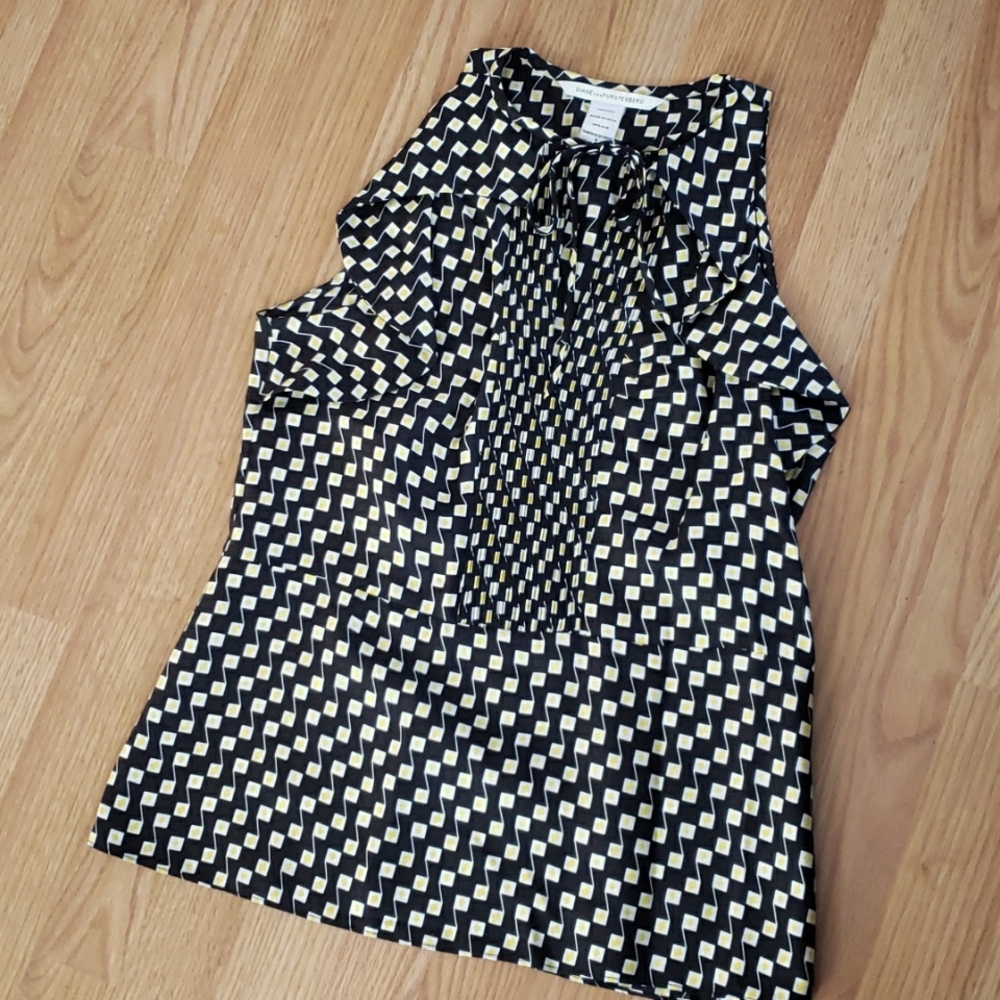 DvF Geometric Design Blouse